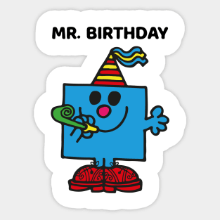 MR. BIRTHDAY Sticker